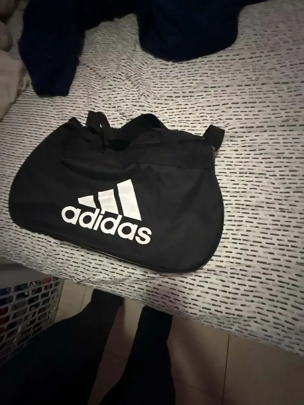 Adidas Diablo Small Black Duffel Gym Bag